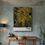 Strip below poster yellow map of Madurai
