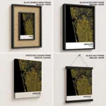 Strip below poster yellow map of Mangalore