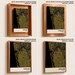 Strip below poster yellow map of Mangalore