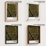 Strip below poster yellow map of Narayanganj