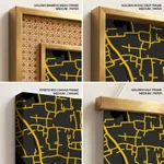 Strip below poster yellow map of Narayanganj