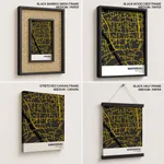 Strip below poster yellow map of Narayanganj