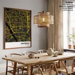 Strip below poster yellow map of Narayanganj
