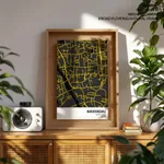 Strip below poster yellow map of Narayanganj