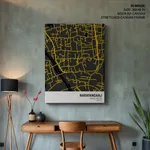 Strip below poster yellow map of Narayanganj