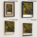Strip below poster yellow map of Noida