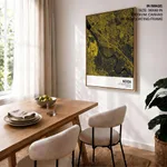 Strip below poster yellow map of Noida