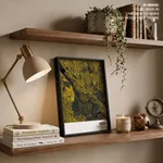 Strip below poster yellow map of Noida