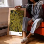 Strip below poster yellow map of Osasco