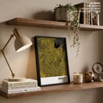 Strip below poster yellow map of Quezon City