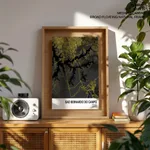 Strip below poster yellow map of Sao Bernardo Do Campo