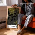 Strip below poster yellow map of Sao Bernardo Do Campo