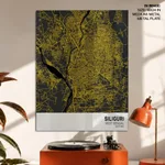 Strip below poster yellow map of Siliguri