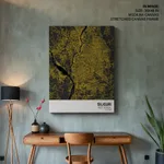 Strip below poster yellow map of Siliguri
