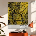 Strip below poster yellow map of Subang Jaya