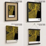 Strip below poster yellow map of Taguig