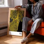 Strip below poster yellow map of Taguig