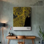 Strip below poster yellow map of Taguig
