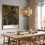 Strip below poster yellow map of Ulhasnagar