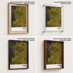 Strip below poster yellow map of Zapopan