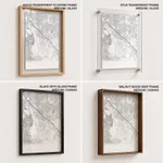 Gradient card white map of Noida