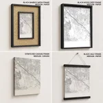 Gradient card white map of Noida