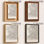 Gradient card white map of Zapopan