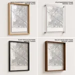 Gradient card white map of Zapopan