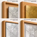 Gradient card white map of Zapopan