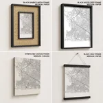 Gradient card white map of Zapopan