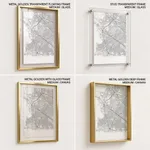 Gradient card white map of Zapopan