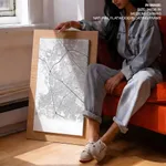Gradient card white map of Zapopan
