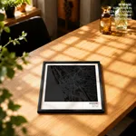 Pantone below black map of Kochi