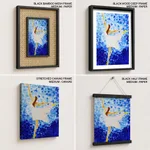 Abstract white dressed dancer girl