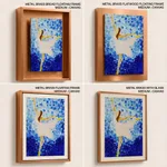 Abstract white dressed dancer girl