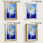 Abstract white dressed dancer girl