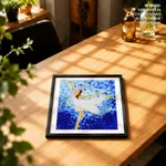 Abstract white dressed dancer girl