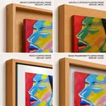 Colorful abstract women face beauty
