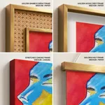 Colorful abstract women face beauty