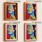 Colorful abstract women face beauty