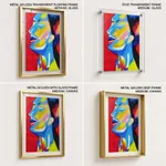 Colorful abstract women face beauty