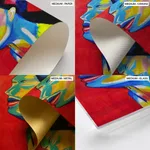 Colorful abstract women face beauty