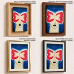 Abstract covered eye face figure
