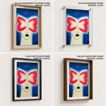 Abstract covered eye face figure