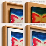 Abstract covered eye face figure