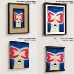 Abstract covered eye face figure