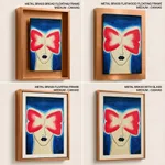 Abstract covered eye face figure