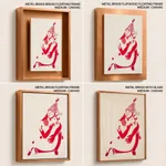 Red silhouette god krishna