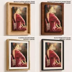 Abstract brush stroke women