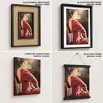 Abstract brush stroke women